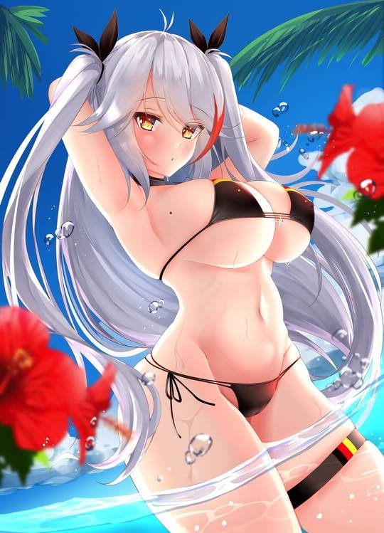 Anime White Hentai - White Hair Bikini | Anime Milkers (Low sex) | Luscious Hentai Manga & Porn
