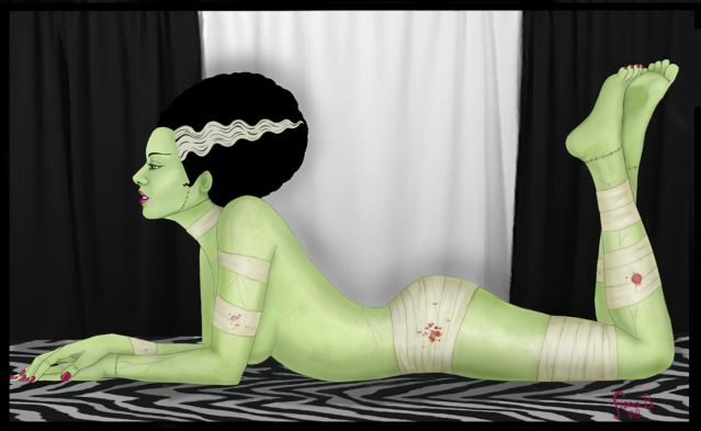 639px x 393px - Bride Of Frankenstein Sexy Pose | Frankenstein Girls | Luscious Hentai  Manga & Porn