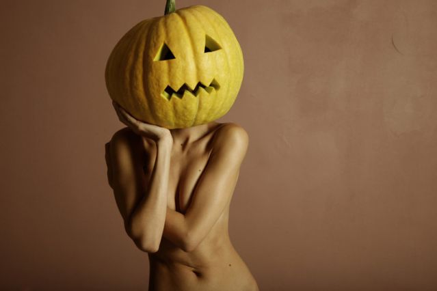 Naked Halloween - Naked Halloween Girl | Pumpkin Porn | Luscious Hentai Manga & Porn
