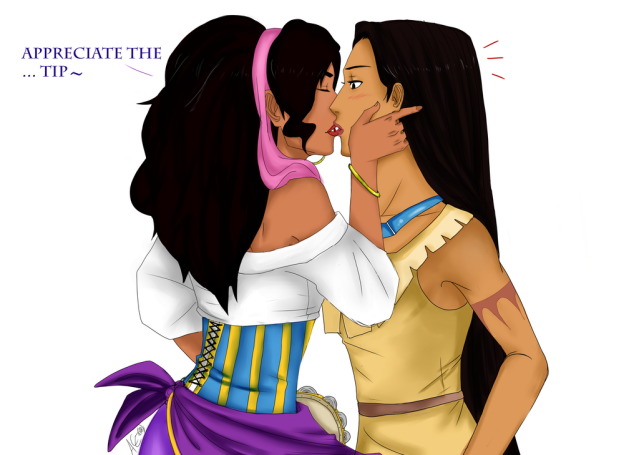 639px x 455px - Esmeralda Kisses Pocahontas | Disney Lesbian Pics | Luscious Hentai Manga &  Porn
