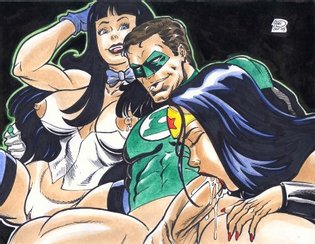 Green Lantern Wonder Woman Porn - Wonder Woman Fucks Green Lanterns | Luscious Hentai Manga & Porn
