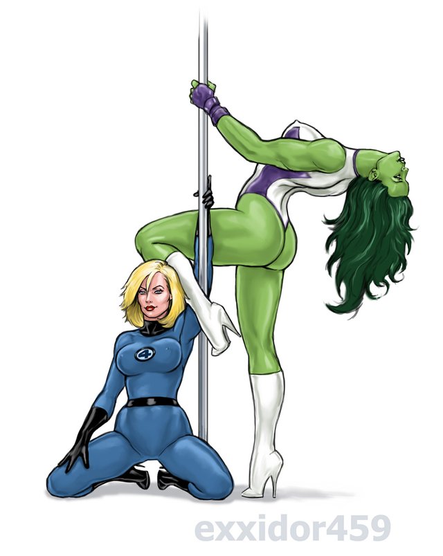 Xxxsue - Xxx Sue Storm & She Hulk | Wonderslut Strippers | Luscious Hentai Manga &  Porn