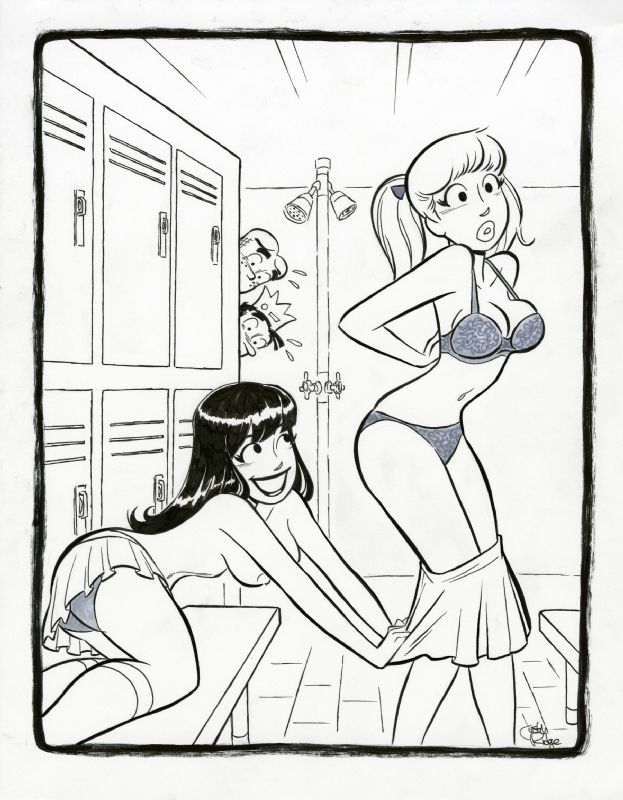 Locker Lesbians - Lesbian Locker Room Hijinks | Betty & Veronica Porn Pics | Luscious Hentai  Manga & Porn