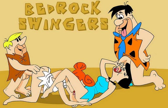 Swinger Hentai - Flintstones Swingers 12 | Betty Rubble & Wilma Flintstone Group XXX |  Luscious Hentai Manga & Porn