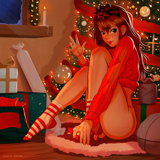 Sexy Xmas Cartoons - Sexy Trap Christmas Art | Futa Christmas Pics | Luscious Hentai Manga & Porn