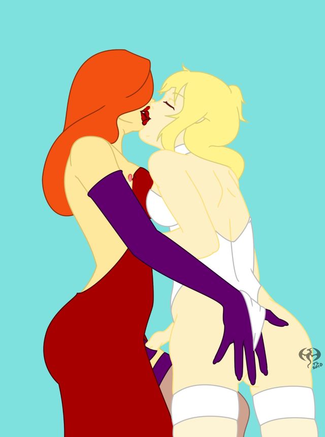Jessica Rabbit And Holli Would Lesbian Kissing Jessica Rabbit And 