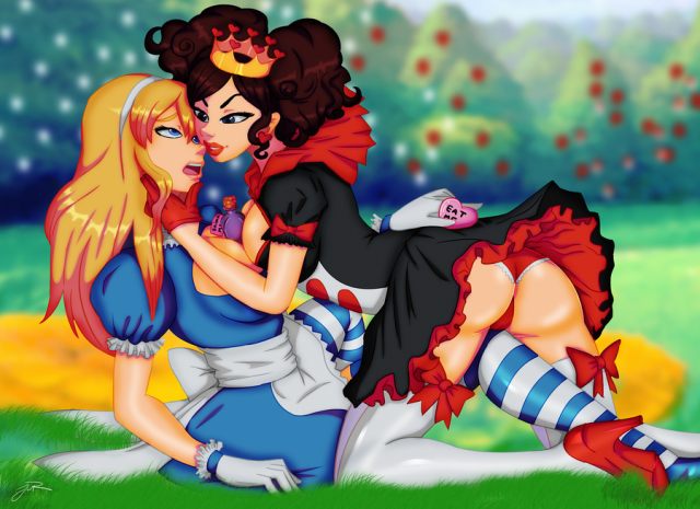 Alice And Red Queen Lesbians | Alice in Wonderland Hentai | Luscious Hentai  Manga & Porn
