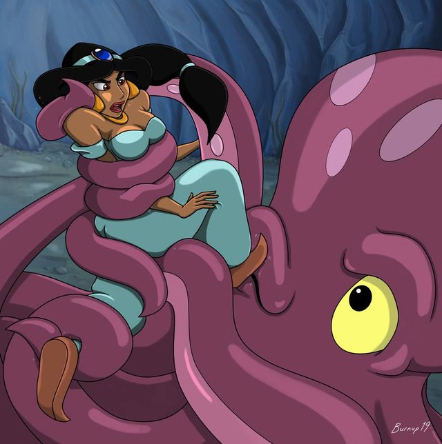 Jasmine Captured By Octopus | Tentacles Vs Disney Princesses | Luscious  Hentai Manga & Porn