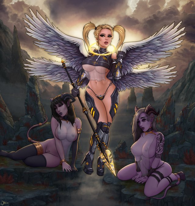 Hentai Angel Art - Angel Demon Hentai (26) | Demons Love Angels | Luscious Hentai Manga & Porn