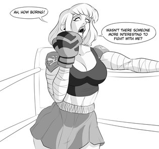 Deviantart Boxing Cartoon Porn - Supergirl And Wonder Woman Boxing | Luscious Hentai Manga & Porn