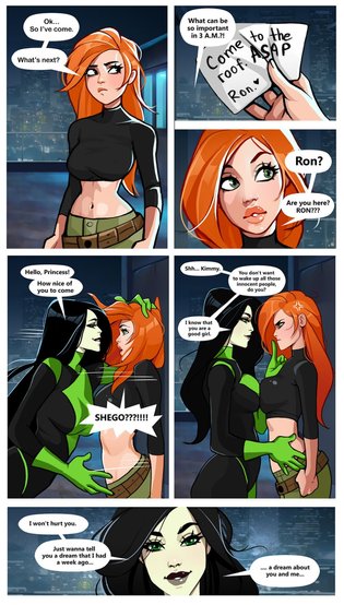 315px x 554px - Kim and Shego: Date on the Roof | Luscious Hentai Manga & Porn