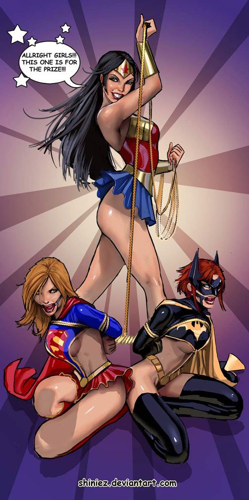Supergirl Hentai Bdsm - Wonder Woman Binds Supergirl & Batgirl | Metahuman Lezbo Bondage | Luscious Hentai  Manga & Porn