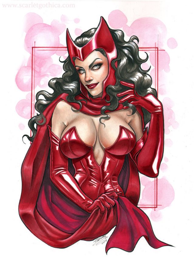 Busty Scarlet Witch Pinup Scarlet Witch Magical Porn Pics Luscious Hentai Manga And Porn 6990