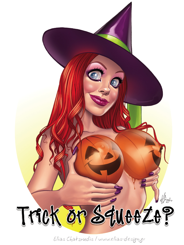 Halloween Witches Cartoon Porn - Busty Witch Wants Candy | Trick or Treat Porn | Luscious Hentai Manga & Porn