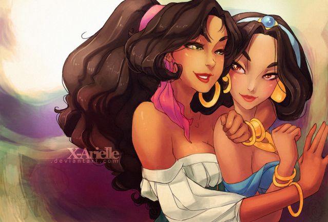 639px x 433px - Esmeralda Loves Jasmine | Disney Lesbian Pics | Luscious Hentai Manga & Porn