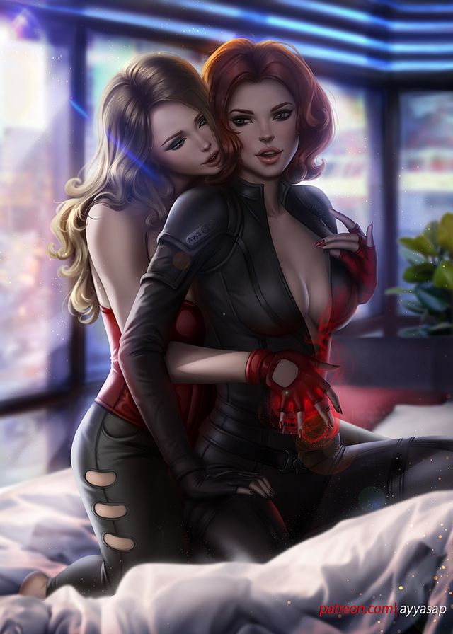 Black Lesbian Hentai - Scarlet Witch And Black Widow Lezbo | Avengers Lesbian Porn | Luscious Hentai  Manga & Porn