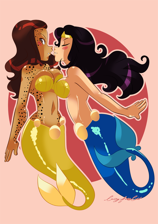600px x 849px - Wonder Woman & Cheetah Lesbian Mermaids | Wonder Woman and Cheetah |  Luscious Hentai Manga & Porn