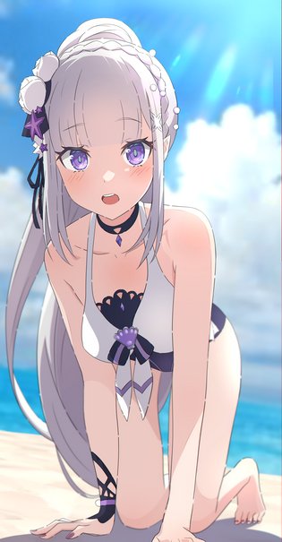 Emilia Re Zero Na Suke Luscious Hentai Manga And Porn