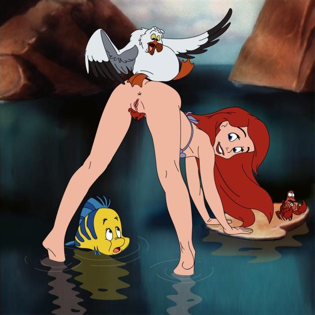 978596 Ariel Flounder Scuttle Sebastian The Little Mermaid Rooler34 | Ariel  | Luscious Hentai Manga & Porn