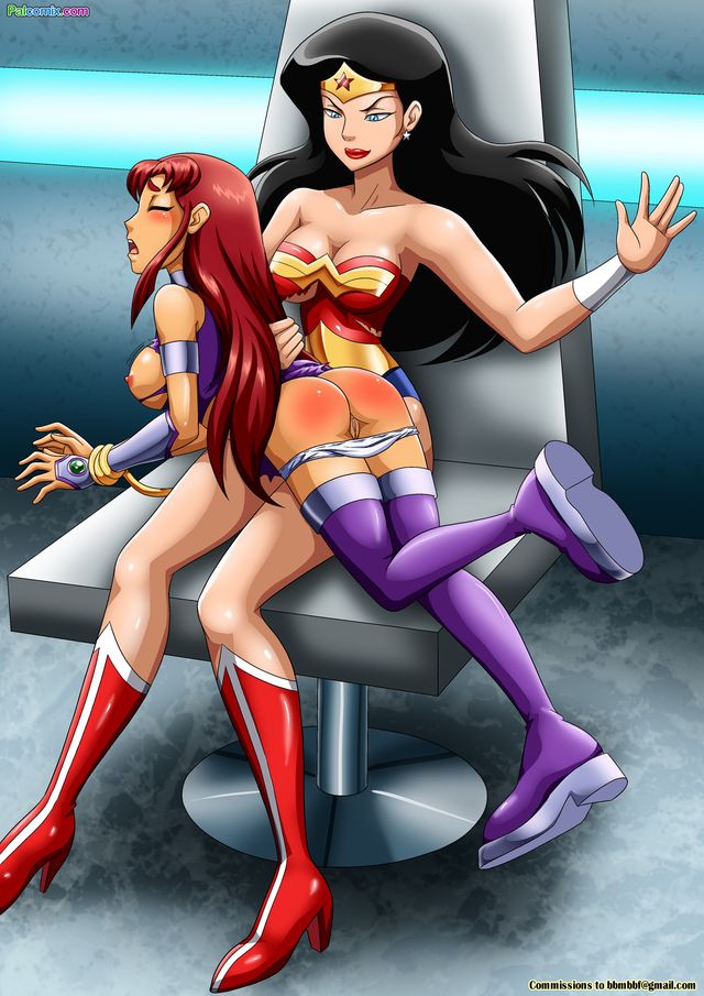 Starfire Spanked By Wonder Woman | DC Comics | Luscious Hentai Manga & Porn