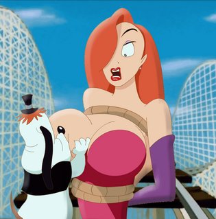 Droopy Jessica Rabbit Who Framed Roger Rabbit Animated Cageraptor | damsel  in distress train tracks | Luscious Hentai Manga & Porn