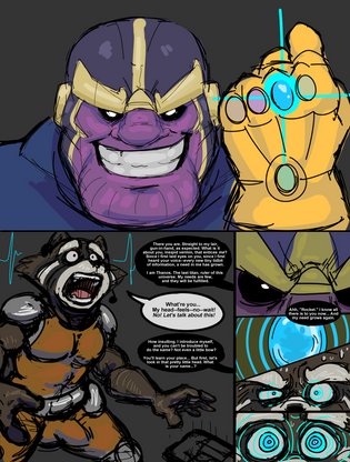 Rocket Raccoon Gay Furry Porn Comic - Rocket Versus Thanos | Luscious Hentai Manga & Porn