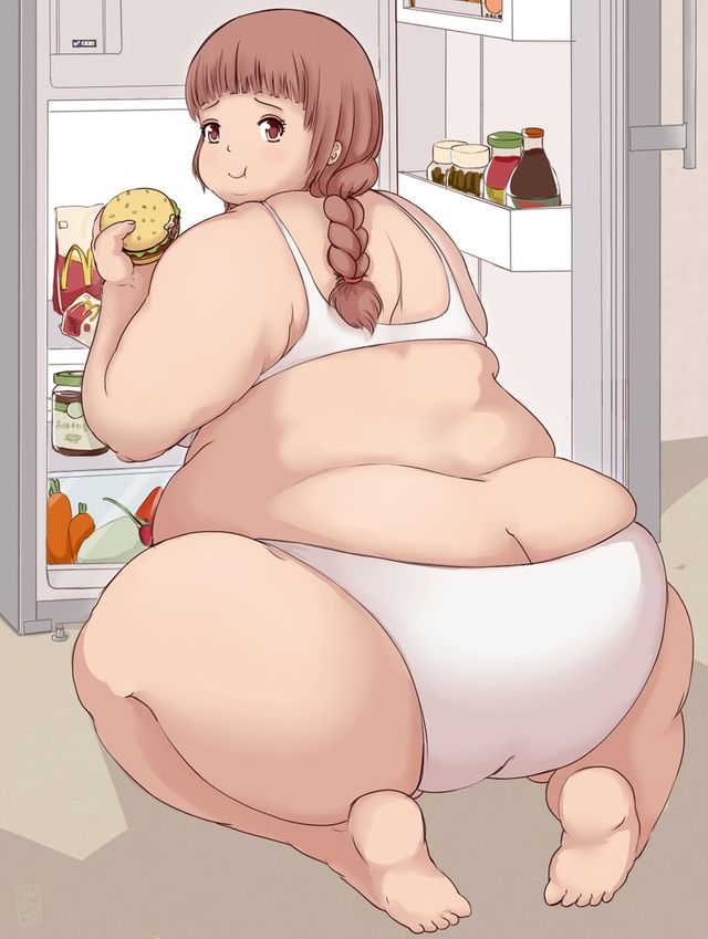462 Fat Girl Who Cant Stop Eat By Snowybunny Db1Pab1 | Fatness galore  gallery | Luscious Hentai Manga & Porn