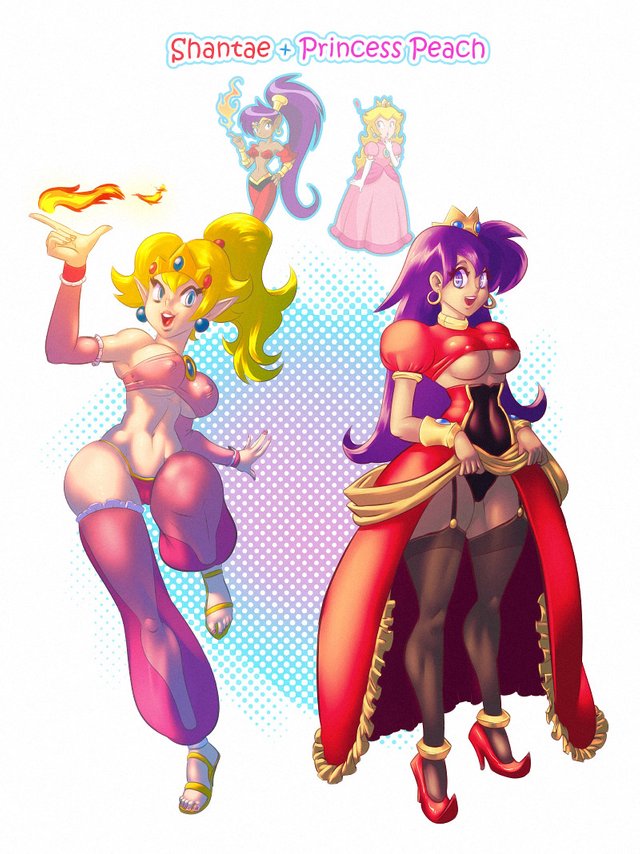 Peach Belly Dancer Porn - Supersatanson 368404 Princess Shantae And Half Genie Peach | Artist:  SuperSatonSon | Luscious Hentai Manga & Porn