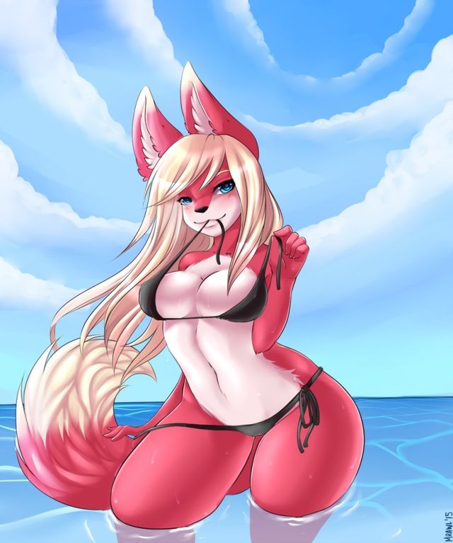 Pink Fox Porn - Beach Pink Fox Hot | Furry Summer Time | Luscious Hentai Manga & Porn