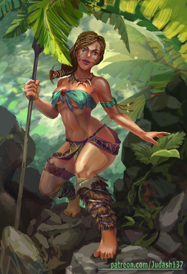 Jungle Women Porn - Jungle Girl Hunting | Artist: Judash137 Gallery Collection | Luscious  Hentai Manga & Porn