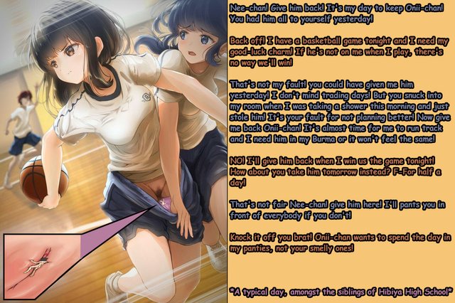 Sibling Rivalry | giantess/miniguy captions | Luscious Hentai Manga & Porn