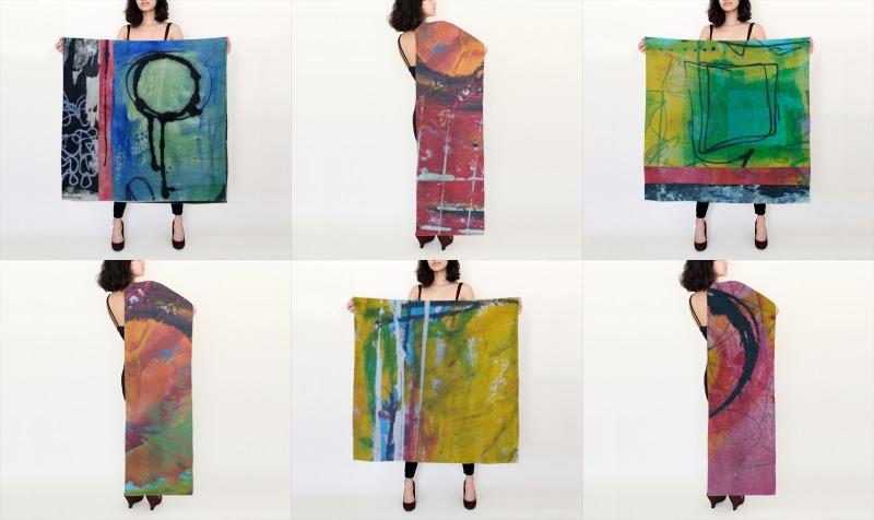 Stacey Brown Arts Scarves preview