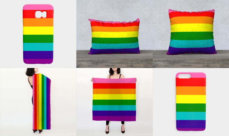 LGBT Rainbow Flag Colors Gay Pride LGBTQ Support preview