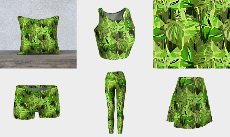 Green Tropical Leaves  preview