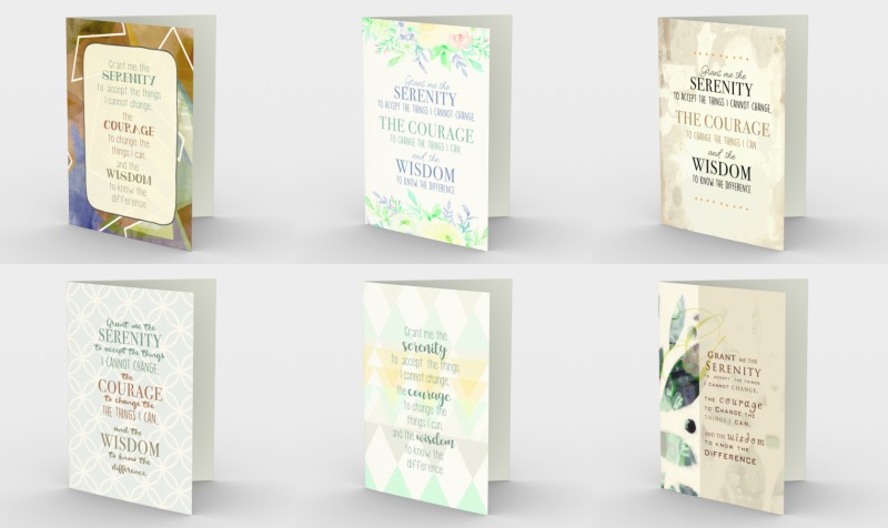 Aperçu de Serenity and Sobriety Greeting Cards