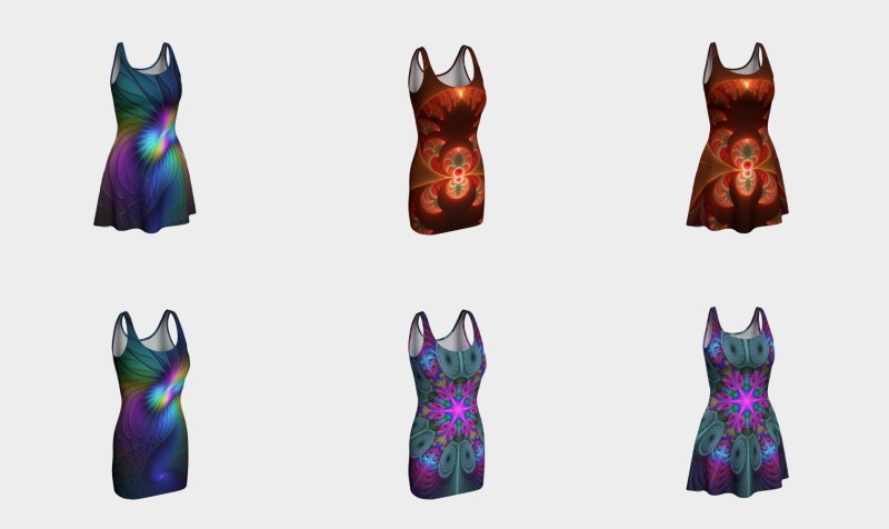 Dresses With Unique Fractal Art preview