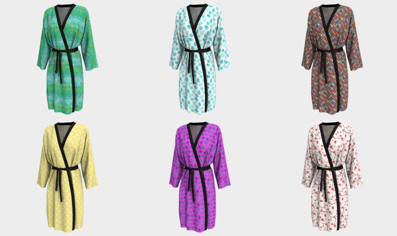Long Wrap Robes Peignoirs preview