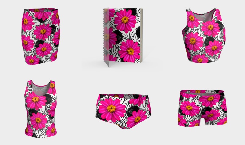 Aperçu de Hot Pink Floral