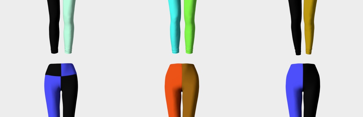 two color leggings