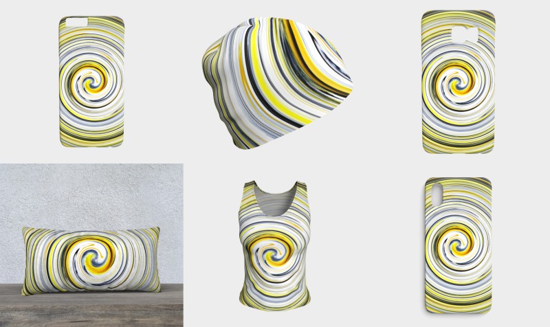 Yellow And Black Funky Swirl preview
