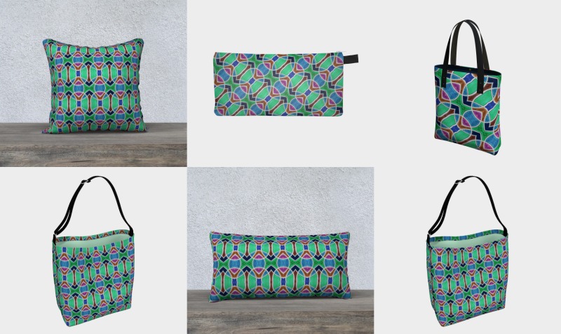 Nouveau Peacock Stained Glass  preview