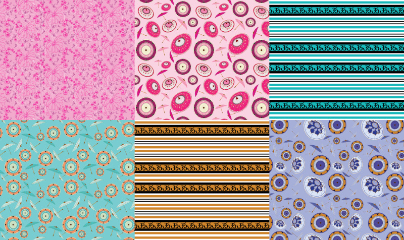 Textile repeat patterns preview
