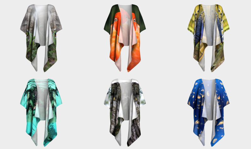 Wildlife - Animals & Birds Draped Kimonos  preview
