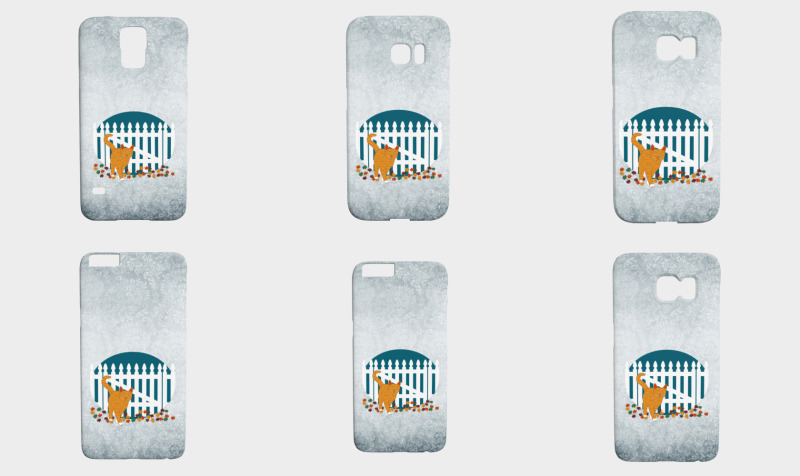 Orange Cat Picket Fence preview
