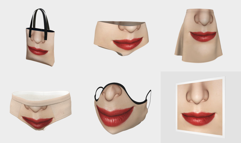Happy Female Mouth With Lipstick preview
