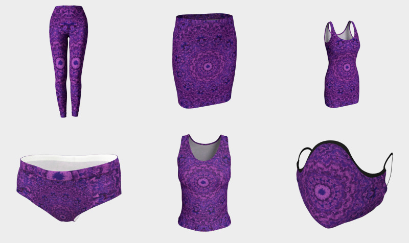 Aperçu de Purple Fuzzy Mandala