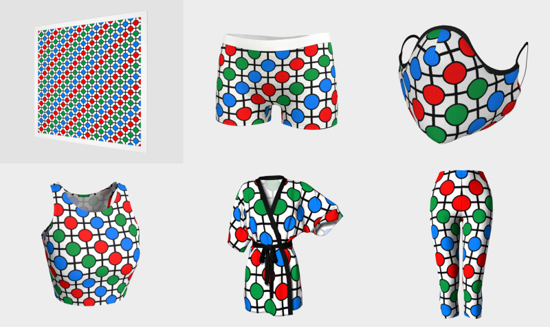 Aperçu de Red Green Blue Circles and Crosses