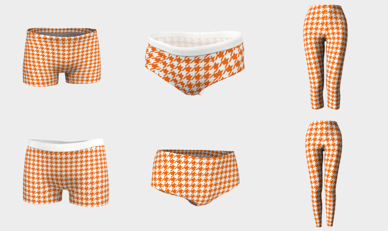 Houndstooth Amber Glow Orange preview