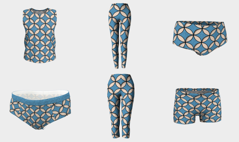 Denim and Skin Circles Pattern preview