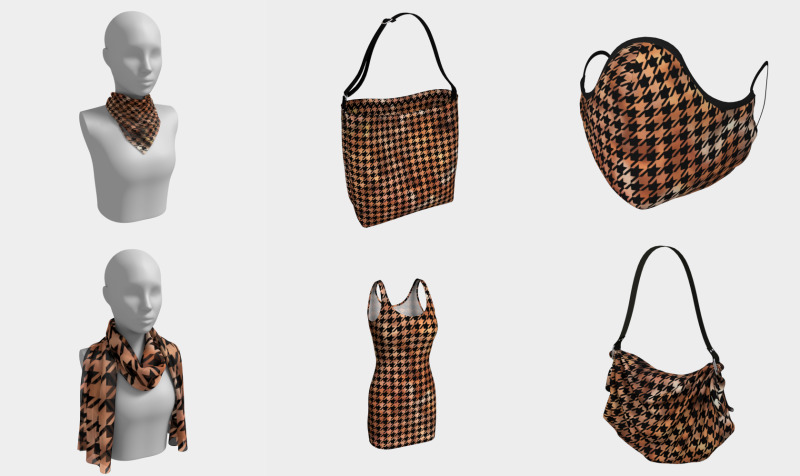 Aperçu de Houndstooth Brown and Black
